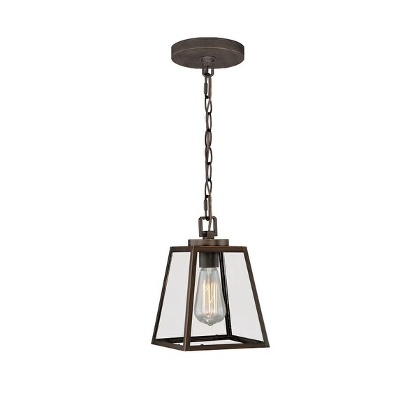 Vaxcel Lighting P0050 Pendant 1 Light Lantern Pendant - Burnished Bronze