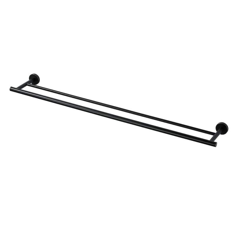 WOWOW Wall Mounted Stainless Steel Double Towel Bar - 36-inch - Oil Rubbed Bronze