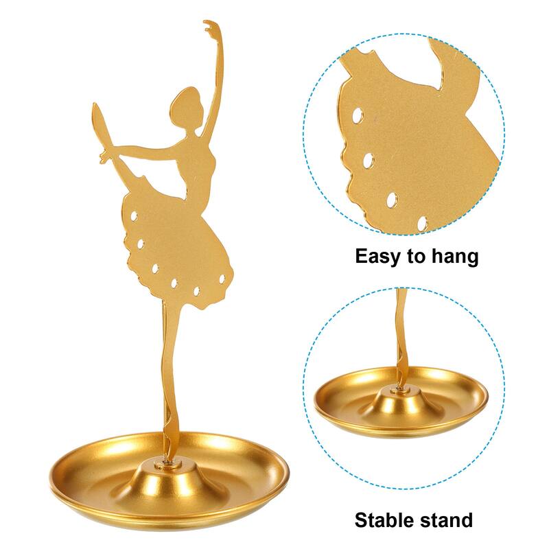 Earring Holder, Earring Stand Earring Display Stands Organizer,Gold - Black