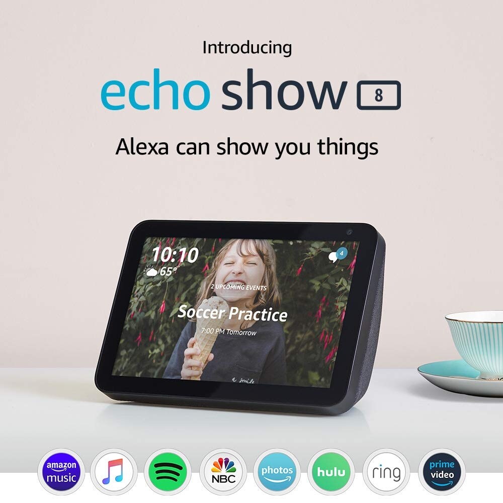 Shop Amazon Echo Show 8 Smart Speaker With Alexa 8 Hd Smart Display Black Overstock 30548667