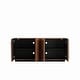 preview thumbnail 8 of 9, 60"Mid Century Sideboard Buffet Cabinet with 3D Doors,Kitchen Storage Cabinet Credenza with 4 Doors and 2 Shelves