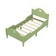 preview thumbnail 28 of 26, Twin Size Toddler Bed with Safety Rails and Love Design Cutouts - Solid Wood Construction, Macaron Colors, Easy Access