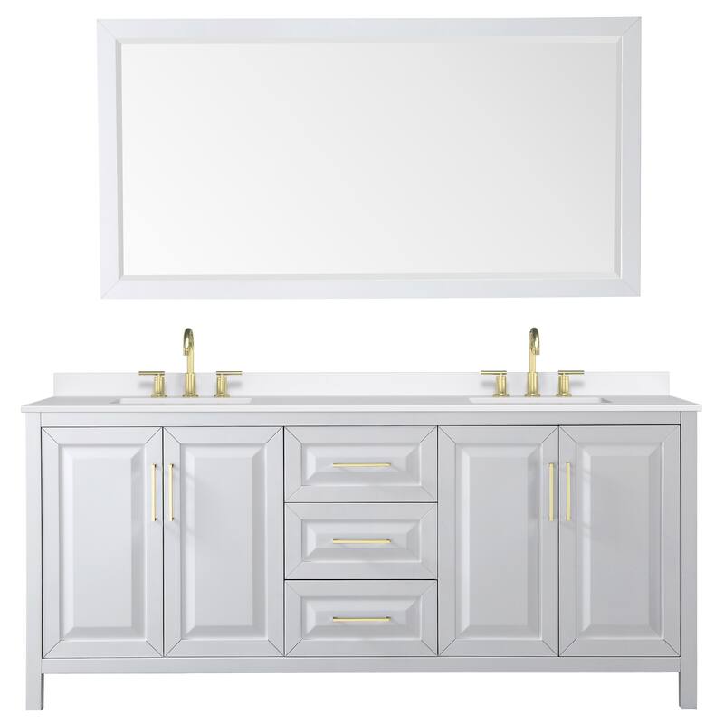 Wyndham Collection WCV252580D-QTZ-US3M70 Daria 80" Free Standing