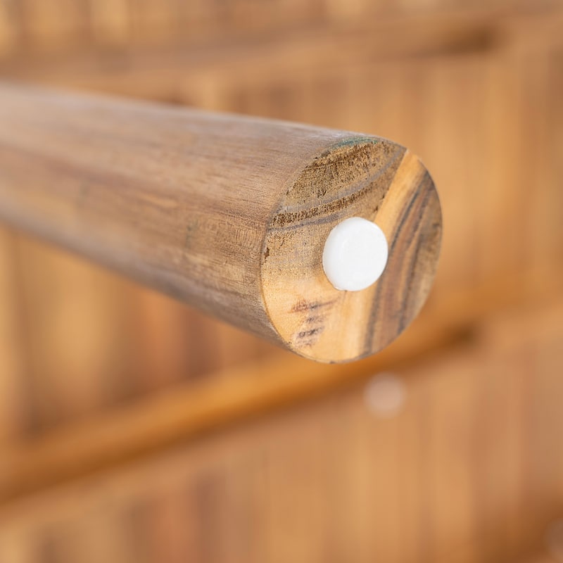 Christopher Knight Home - Aurelia Modern Acacia Wood Outdoor 9-Piece Dining Set with Woven Rope Back Chairs and Cushions