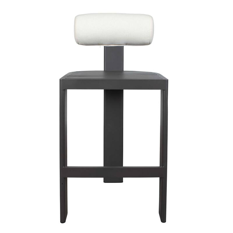 Uttermost Bolster Back Outdoor Stool