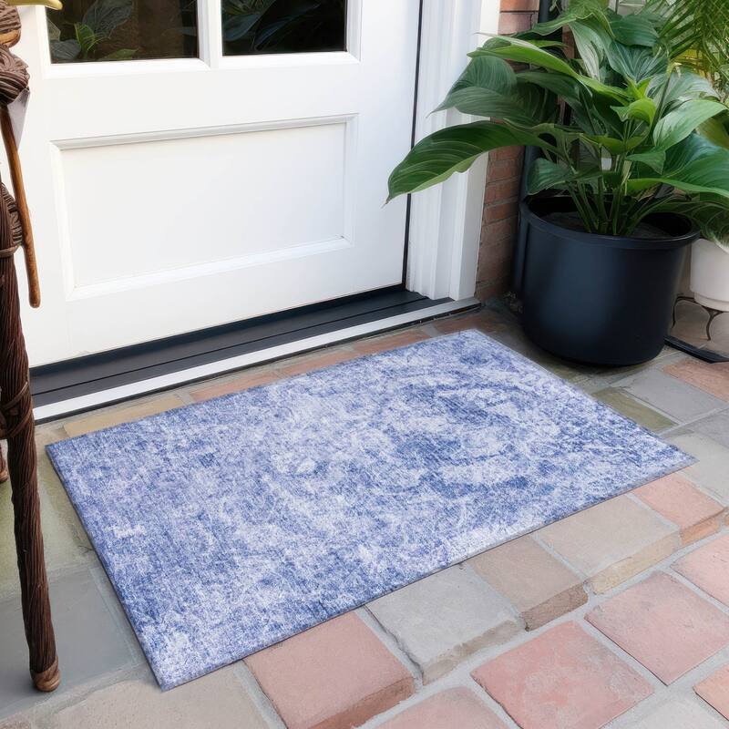 Dava Artistic Abstract Weather Resistant Versatile Elegance Outdoor Rug