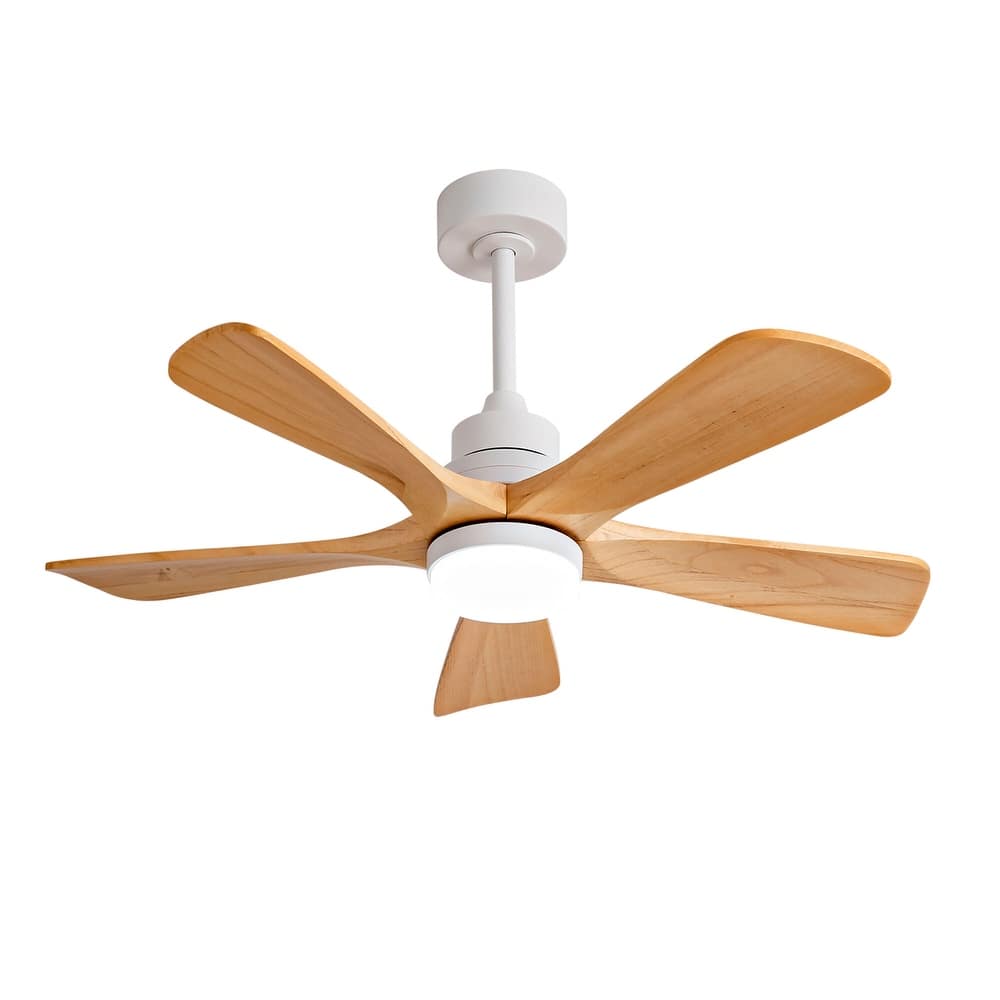 Sofucor 42/52 Inch Ceiling Fan,Electric Fan with Lights & Remote Control,Dimmable 3-Color LED