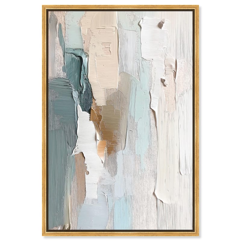 Impasto Intervals I Canvas by Art Remedy - 36" x 54" - Gold