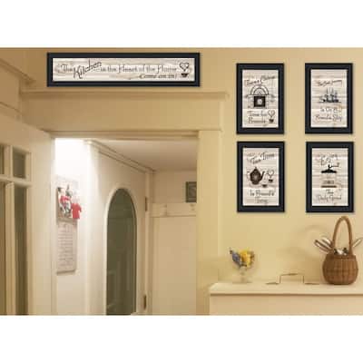 TrendyDecor4U Traditional "Kitchen Friendship Collection II" 5-Piece Vignette by Millwork Engineering