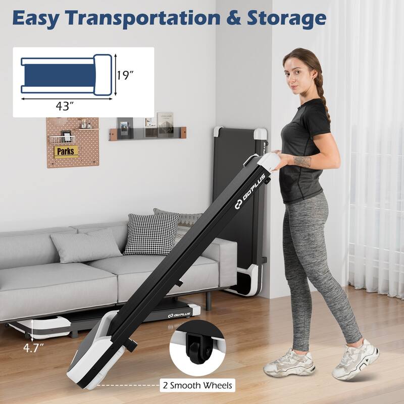 Goplus 2.5HP Under Desk Treadmill for Home and Office Remote Control - See Details