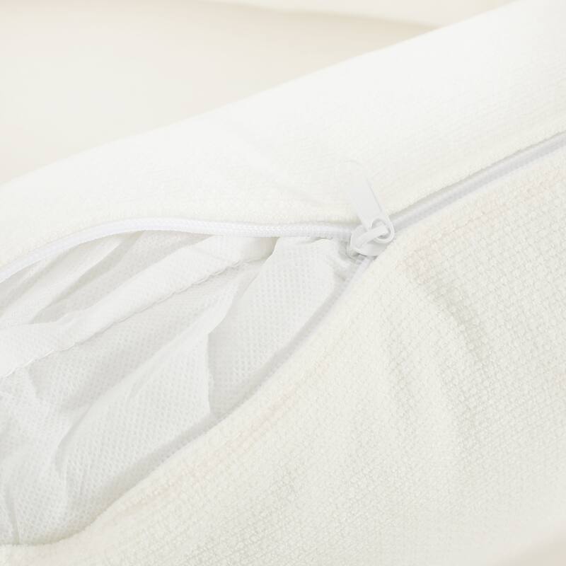 Modern 39.17" Upholstered Accent Chair with Wood Legs and Pillow for Living Room