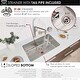 preview thumbnail 7 of 27, STYLISH 27"L x 18"W Stainless Steel 18 Gauge Single Basin Undermount Kitchen Sink with Basket Strainer