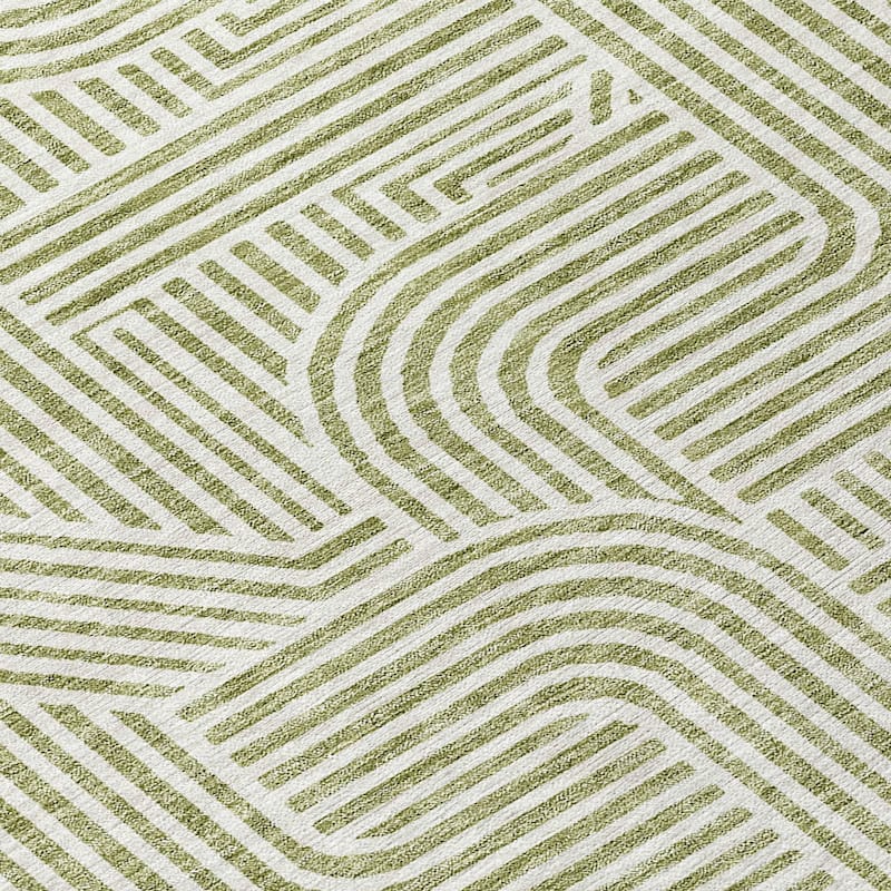 Machine Washable Indoor/ Outdoor Chantille Contemporary Geo Rug