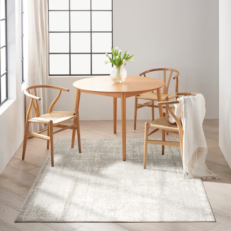 Calvin Klein CK950 Rush Indoor only Grey Abstract Area Rug