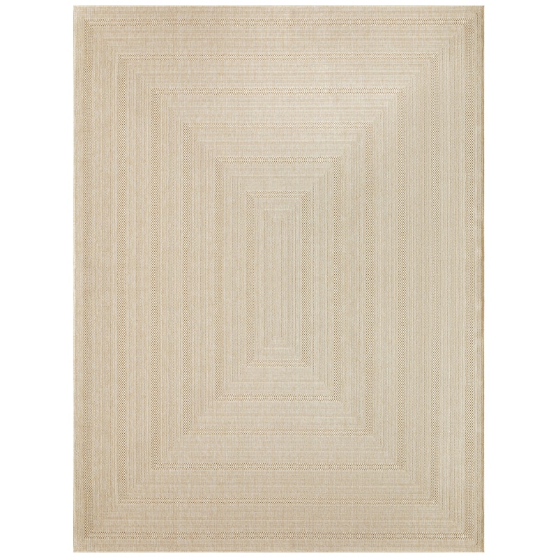 Nourison Tulum Indoor/Outdoor Geometric Area Rug - 10' x 14' - Cream