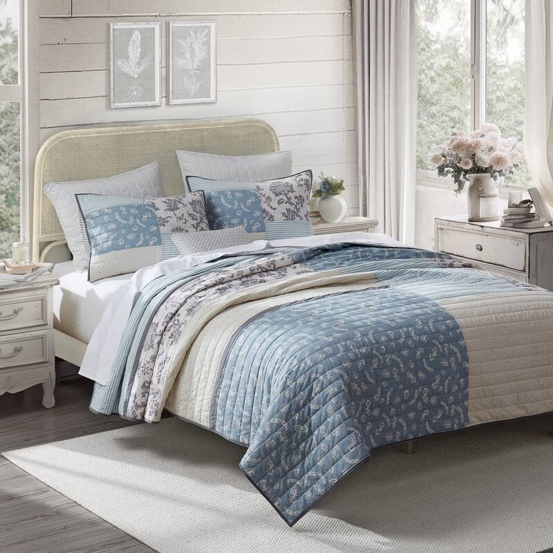 Wonderful Floral Quilt Set 3 Piece Cotton