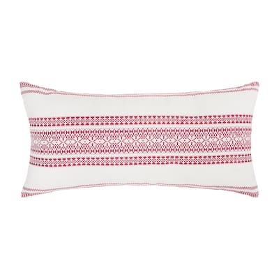12" x 24" Clayton Berry Geometric Woven Lumbar Throw Pillow