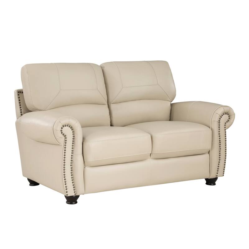 Ionia 2-Piece Leather Match Living Room Sofa Set