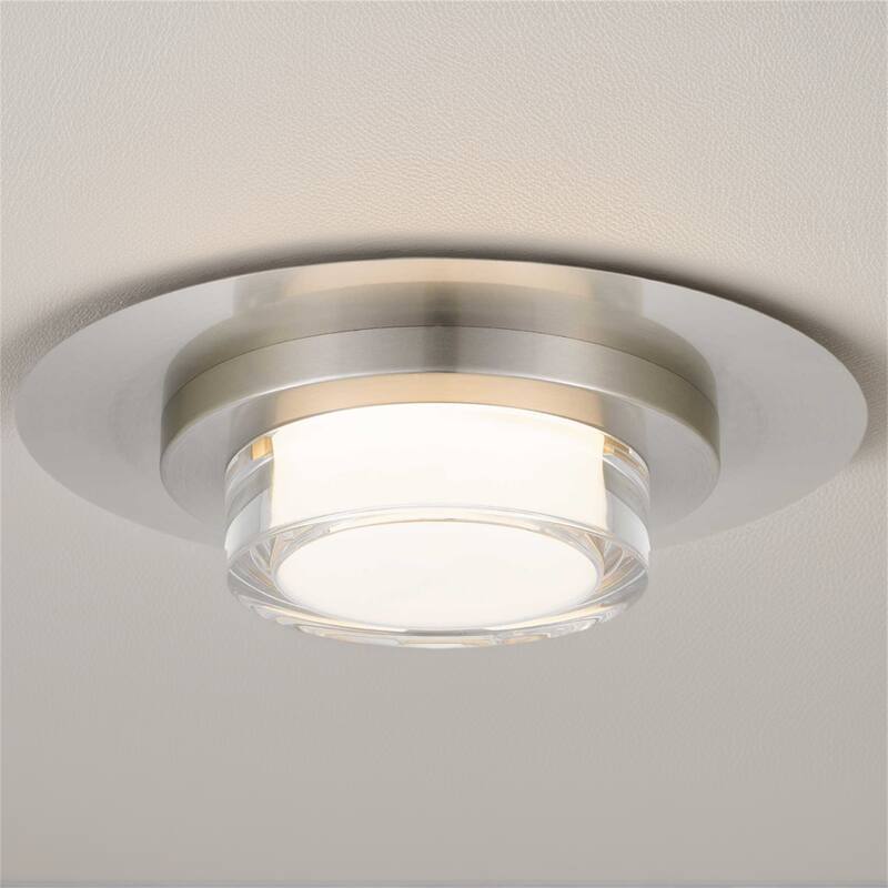 12 inch Square Chrome Integrated LED Flush Mount - Chrome