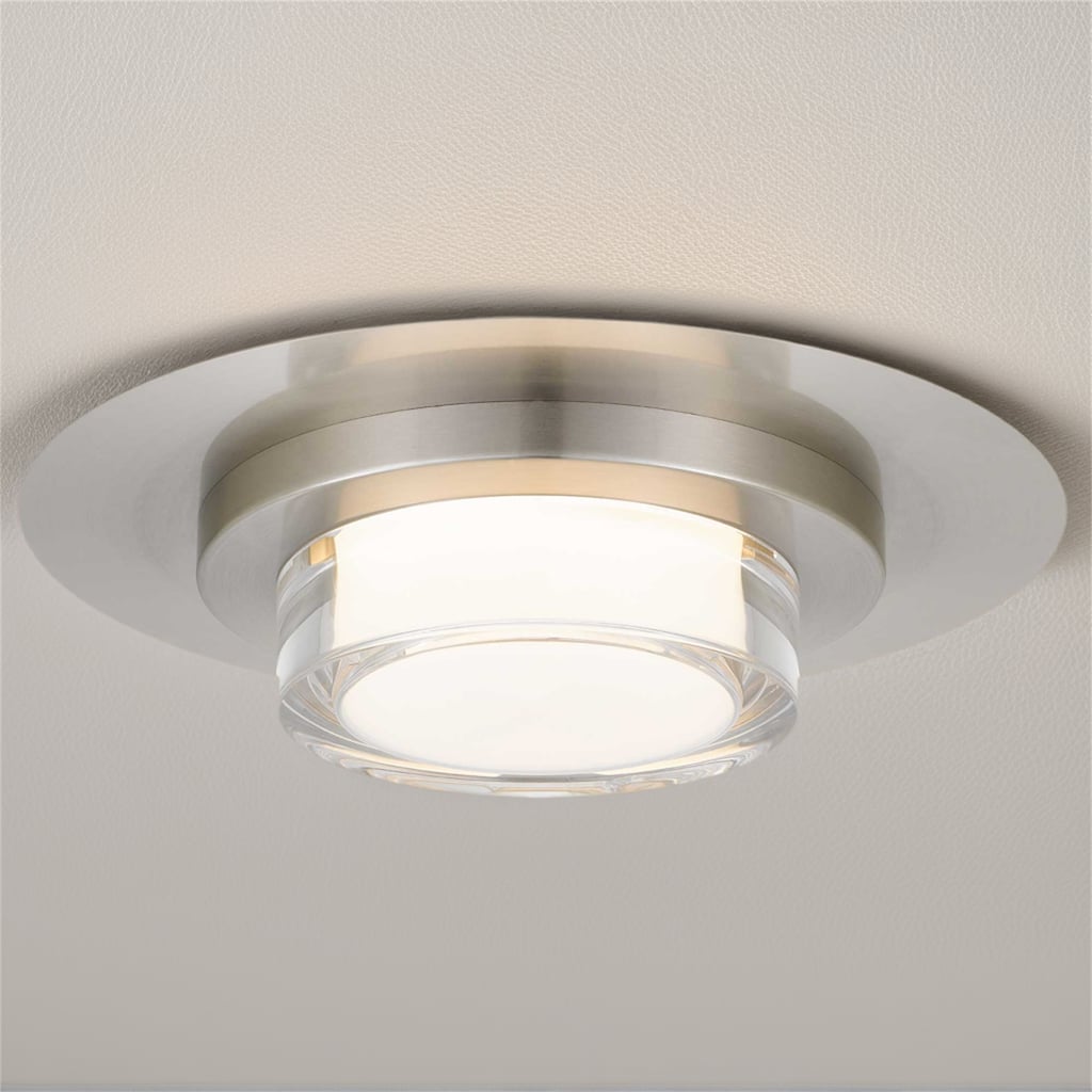 12 inch Square Chrome Integrated LED Flush Mount
