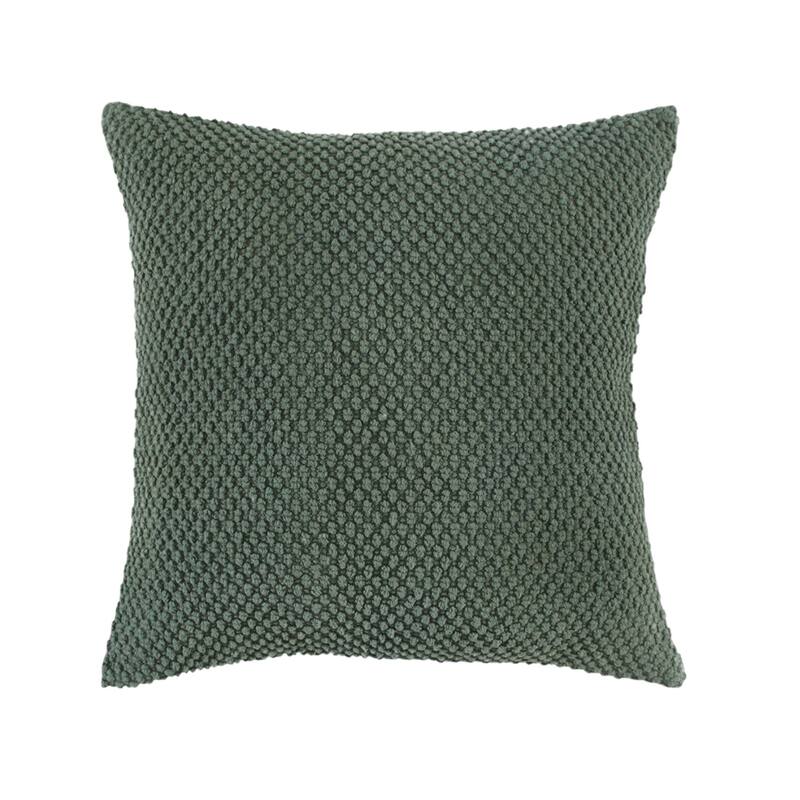 20" Olive Green Cotton Throw Pillow