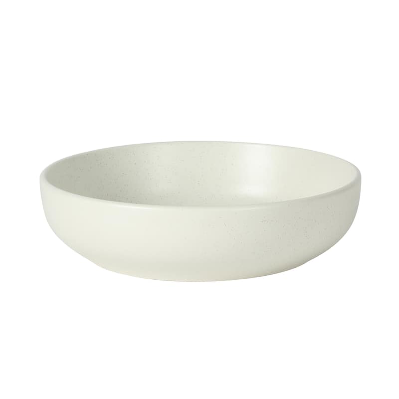 Gibson Elite Leeds Court Plates and Bowls Sets, 16-Piece Stoneware Dinnerware Sets, Round Speckle Reactive Glaze Dish Set