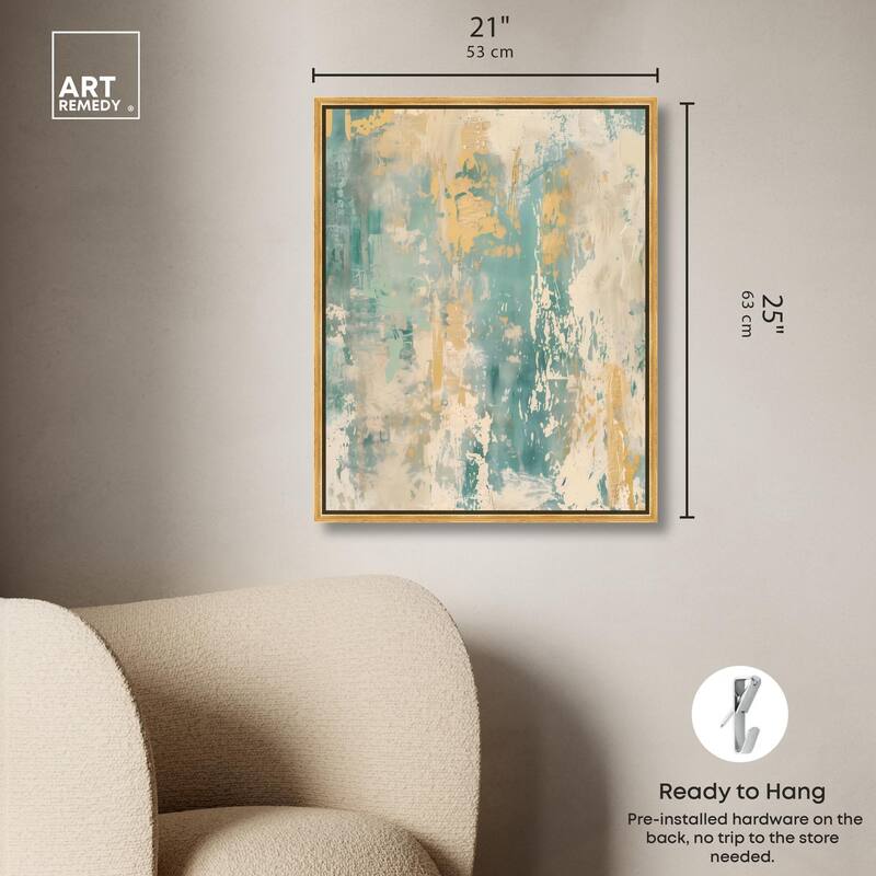 Minted Ivory I Canvas by Art Remedy