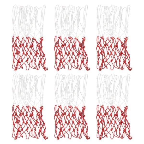 slide 2 of 7, 6Pcs Basketball Net Replacement, PP Professional Basketball Hoop Net