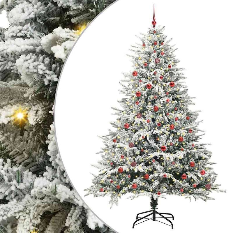 vidaXL Artificial Christmas Tree Green 47.2" PVC