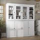preview thumbnail 138 of 145, Palace Imports 100% Solid Wood Pantry Cabinet, Adjustable Shelves, 65" Wide, 71.5" Tall - 65" x 71.5" White - 4 Clear Glass-4 Solid