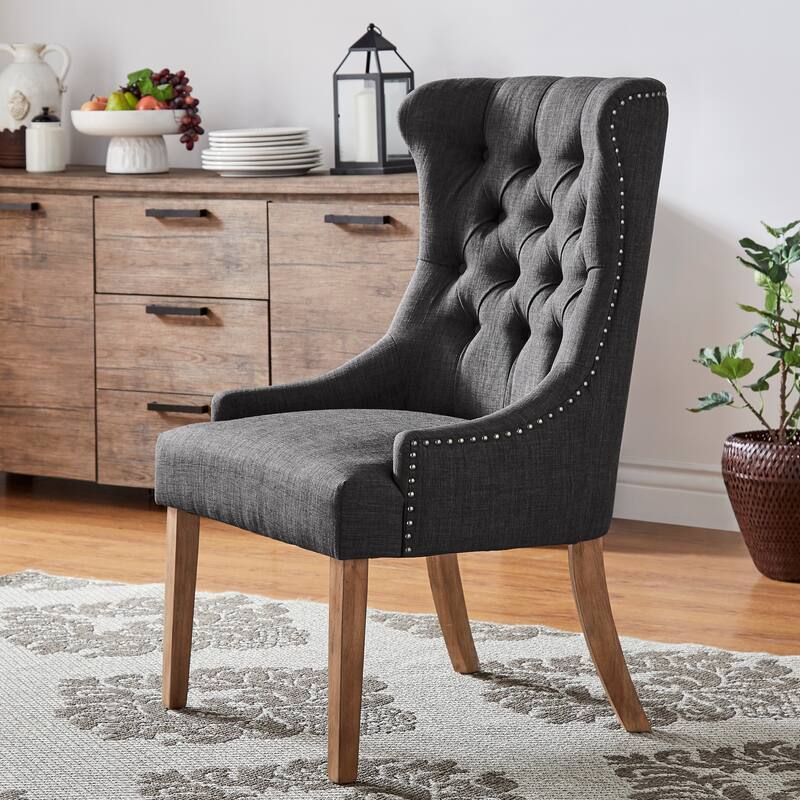 Kimpton Upholstered Button-tufted Wingback Chair by iNSPIRE Q Artisan