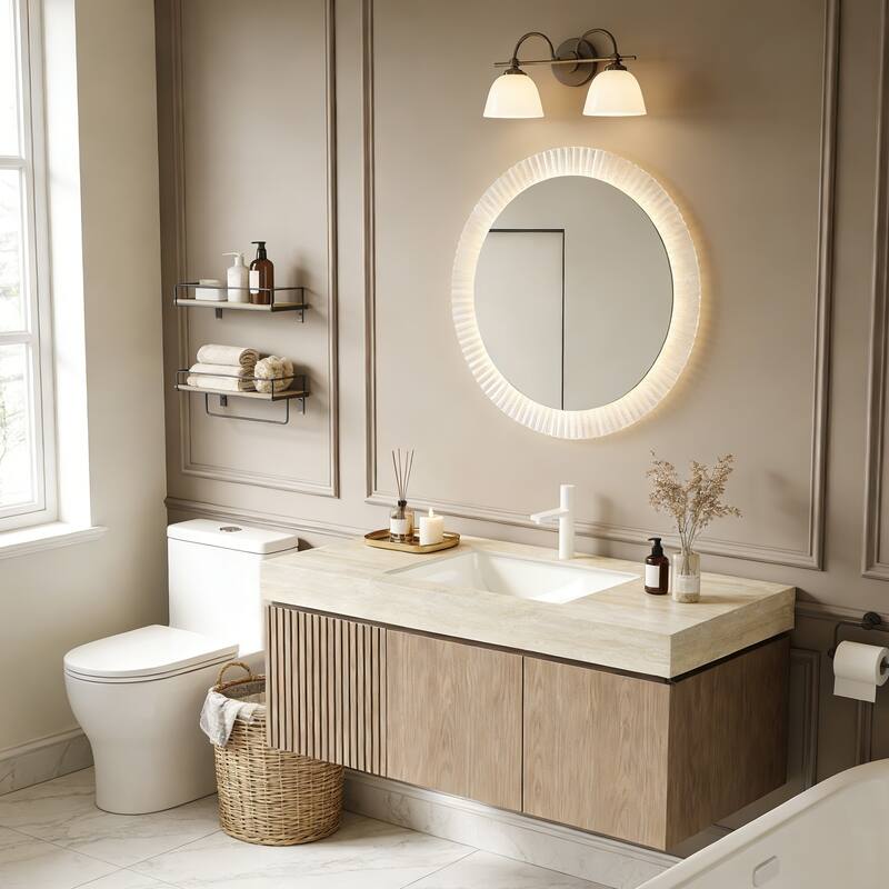 Mondern Floating Bathroom Vanity with 1 Pre-drilled Faucet Holes
