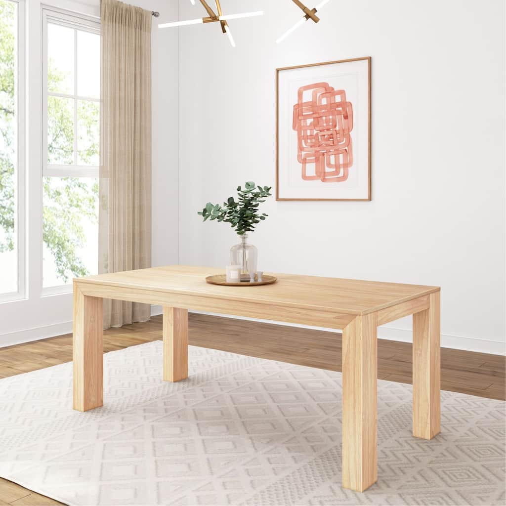 Rectangular 72" Solid Wood Dining Table