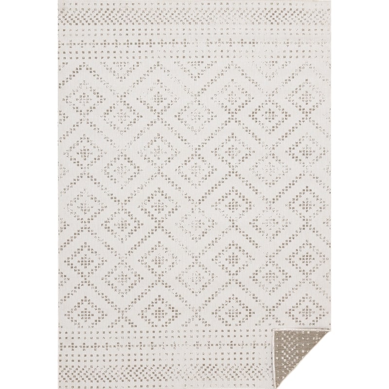 HomeRoots Geometric Modern Rectangle Area Rug - 5' X 8'