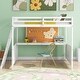 preview thumbnail 2 of 7, Modern Versatility Full size Wooden Loft Bed with Desk and Writing Board, No Box Spring Required, Maximized space
