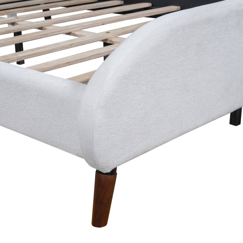 Platform Bed with Sheep-Shaped Headboard