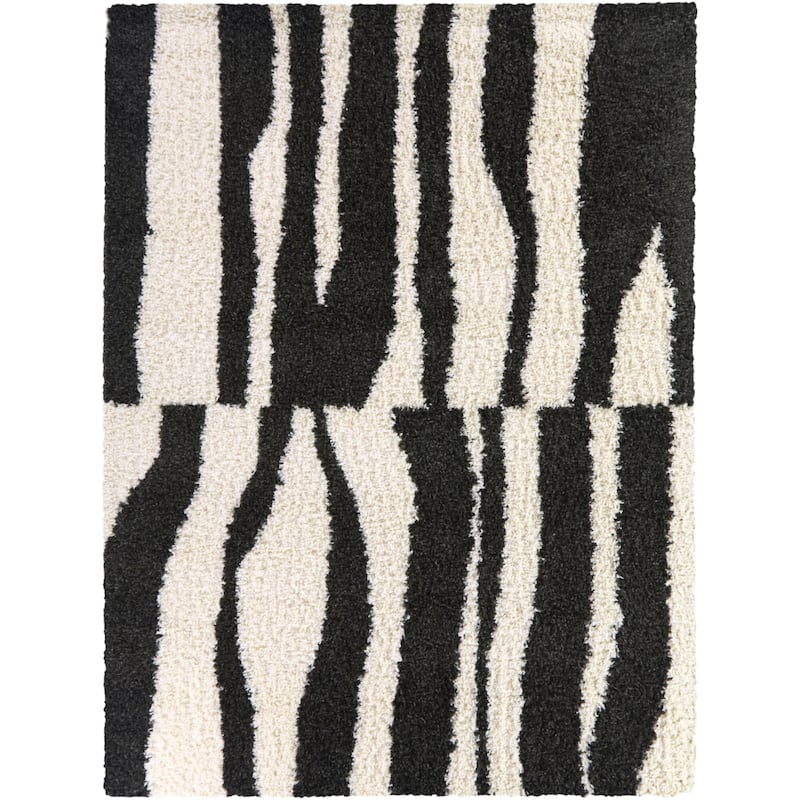 Mobius Abstract Shag Area Rug