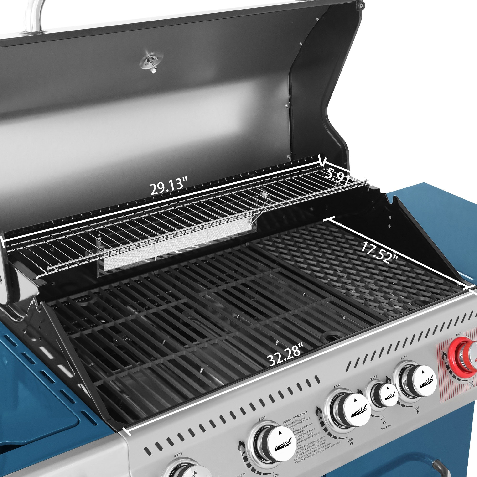 Gas grill with searing burner discount