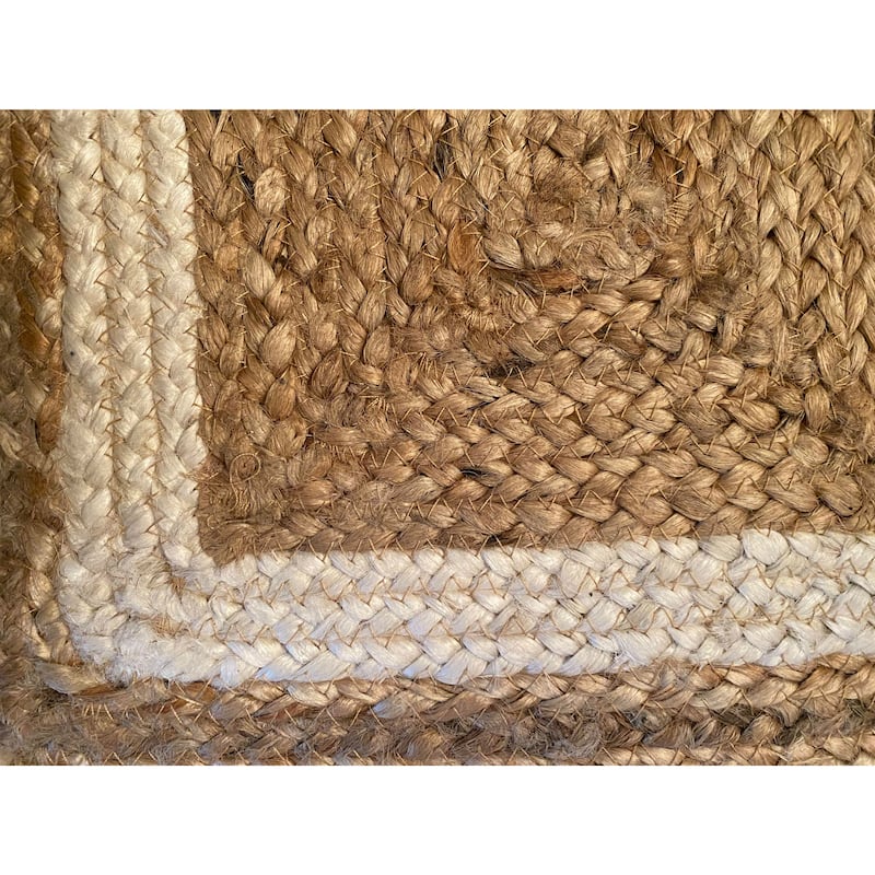 Sevita Natural Fiber Farmhouse Bordered Jute Placemats, Sets of 4 - 13" x 19"