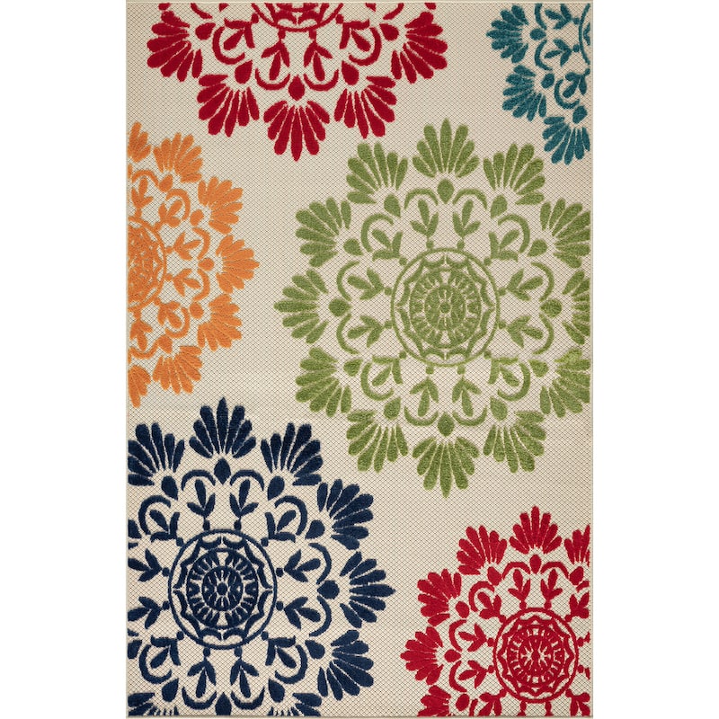 Origin Coastal Floral Indoor/Outdoor Area Rug