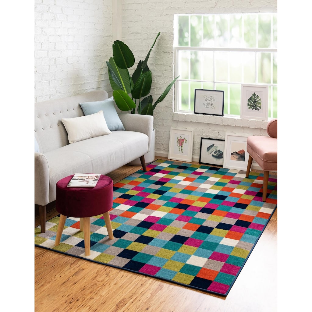 Contemporary Chorisia Collection Area Rug
