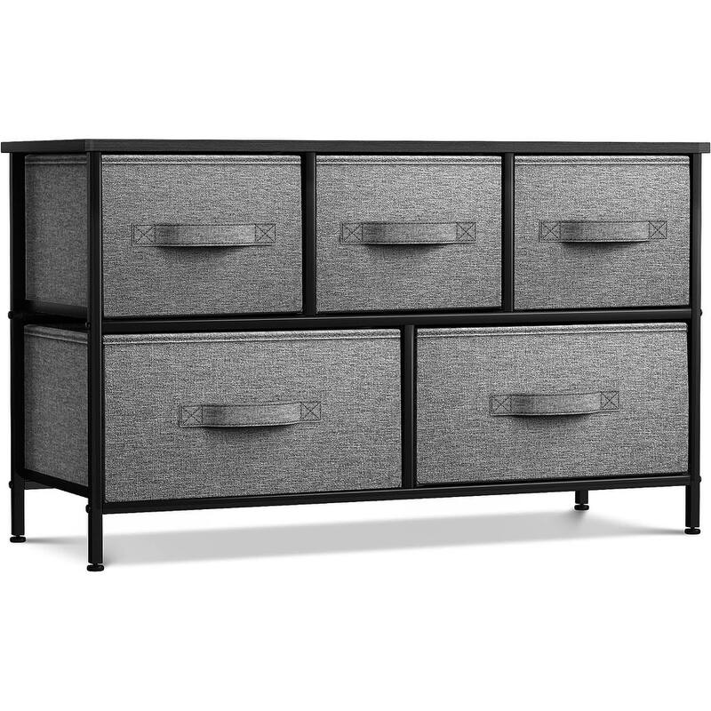 Sorbus 5 Drawer Wide Short Dresser