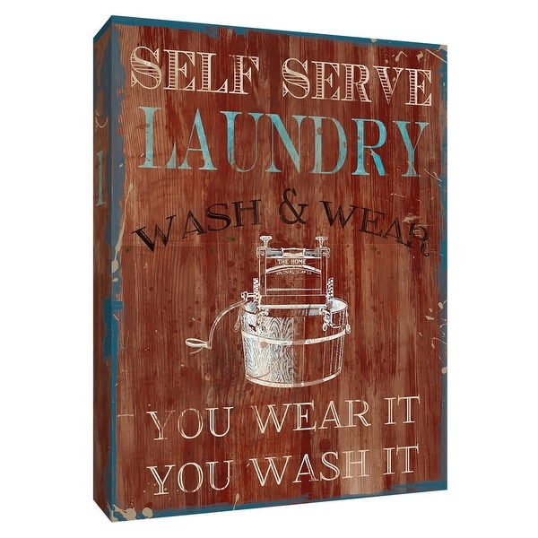PTM Images 9-148496 PTM Canvas Collection 10" x 8" - "Wear It, Wash It" Giclee Signs Art Print on Canvas