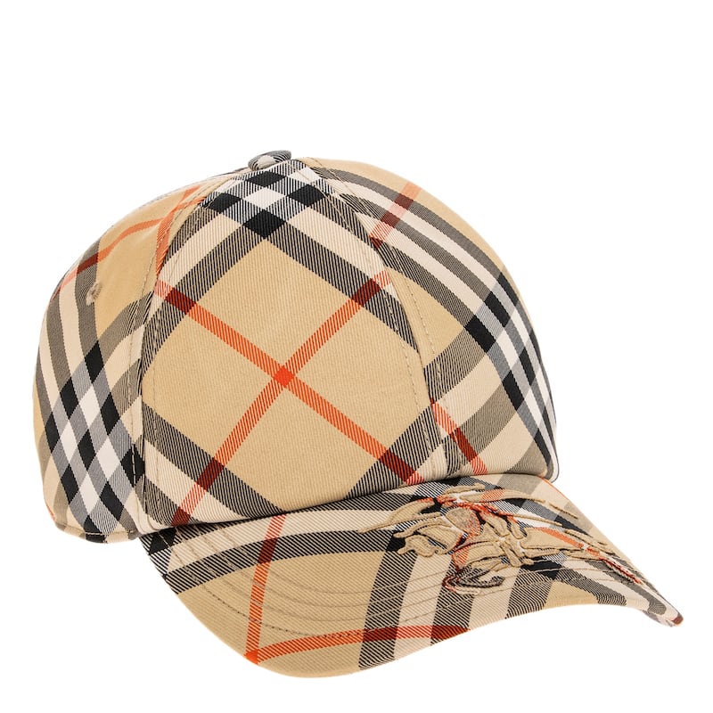 Burberry Check EKD Twill Baseball Cap - L