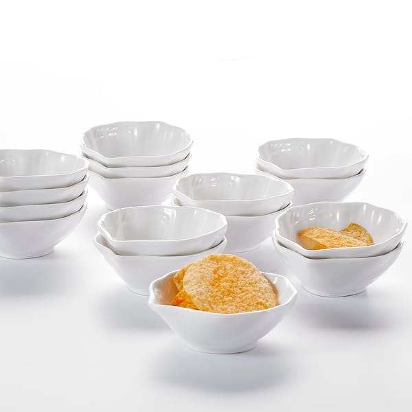 9cm Pudding and Ice Cream for Souffle Dishes for Cooking Durable Mini Ramekin Set 4pc 180ML Porcelain Baking Dish Cups Custards Auckpure White Ramekins 3.5 Creme Brulee Dishes