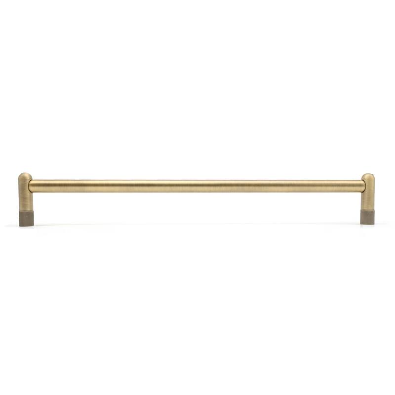 Hapny Home K1032-APPLC Knurled 18" Center to Center Modern Industrial - Aged Brass