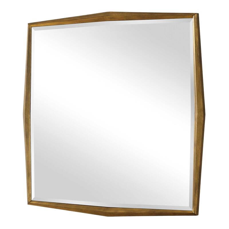 Uttermost 08258 On Point 40" Square Beveled Wood Framed Accent Mirror