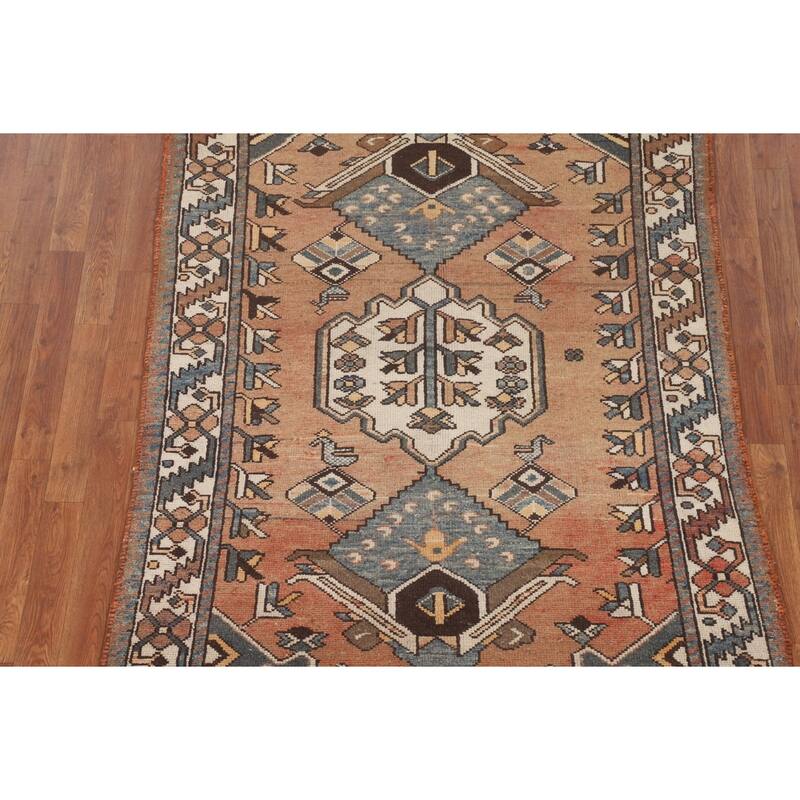 Bakhtiari Persian Accent Rug Hand-Knotted Wool Carpet - 4'4" x 6'2"