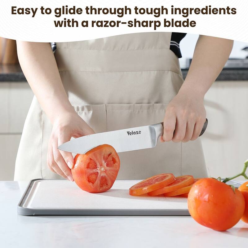 Velaze Aperol 8 pcs Knife Block Set with Storage