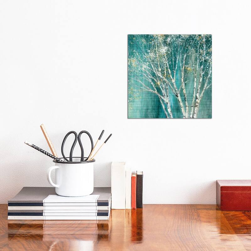 iCanvas "Blue Birch" by Julia Purinton Canvas Print - 12x12x0.75